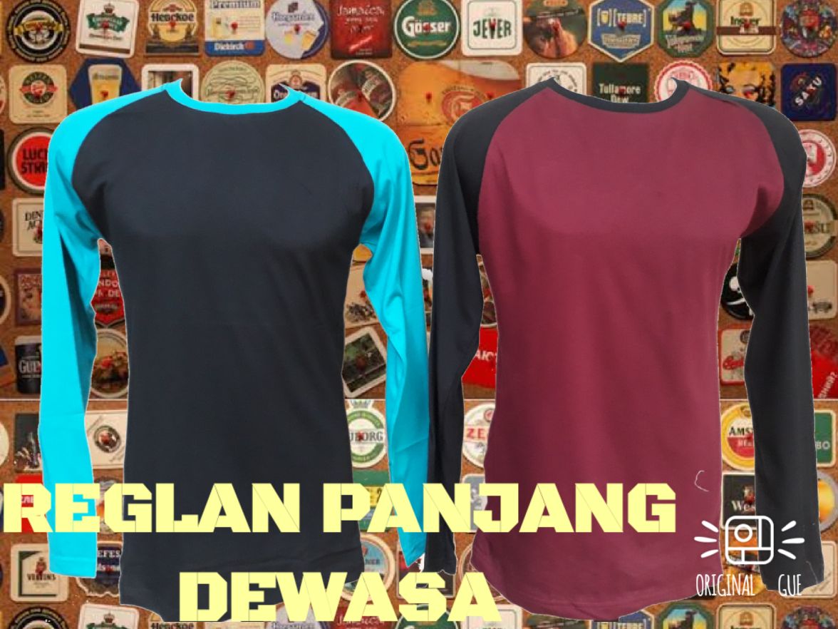 Grosir Baju Distro Bandung Murah Sentra Grosir Kaos Raglan Panjang Dewasa Murah Bandung 32Ribu  